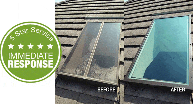 before after skylight installation